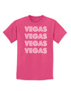 Vegas - Vegas Style Show Lights Childrens Dark T-Shirt by TooLoud-Childrens T-Shirt-TooLoud-Sangria-X-Small-Davson Sales