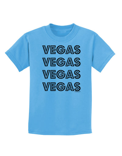 Vegas - Vegas Style Show Lights Childrens T-Shirt by TooLoud-Childrens T-Shirt-TooLoud-Aquatic-Blue-X-Small-Davson Sales