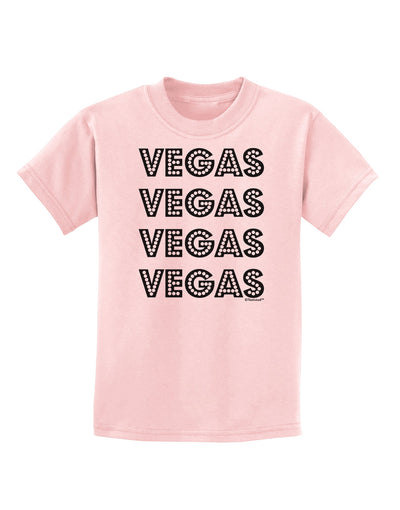 Vegas - Vegas Style Show Lights Childrens T-Shirt by TooLoud-Childrens T-Shirt-TooLoud-PalePink-X-Small-Davson Sales