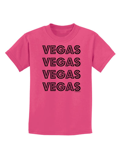 Vegas - Vegas Style Show Lights Childrens T-Shirt by TooLoud-Childrens T-Shirt-TooLoud-Sangria-X-Small-Davson Sales