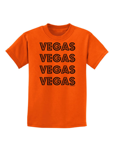 Vegas - Vegas Style Show Lights Childrens T-Shirt by TooLoud-Childrens T-Shirt-TooLoud-Orange-X-Small-Davson Sales