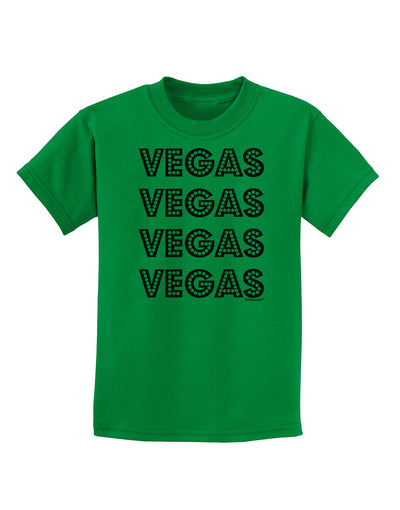 Vegas - Vegas Style Show Lights Childrens T-Shirt by TooLoud-Childrens T-Shirt-TooLoud-Kelly-Green-X-Small-Davson Sales