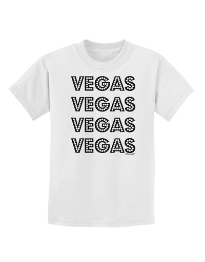 Vegas - Vegas Style Show Lights Childrens T-Shirt by TooLoud-Childrens T-Shirt-TooLoud-White-X-Small-Davson Sales