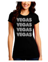 Vegas - Vegas Style Show Lights Juniors Crew Dark T-Shirt by TooLoud-T-Shirts Juniors Tops-TooLoud-Black-Juniors Fitted Small-Davson Sales