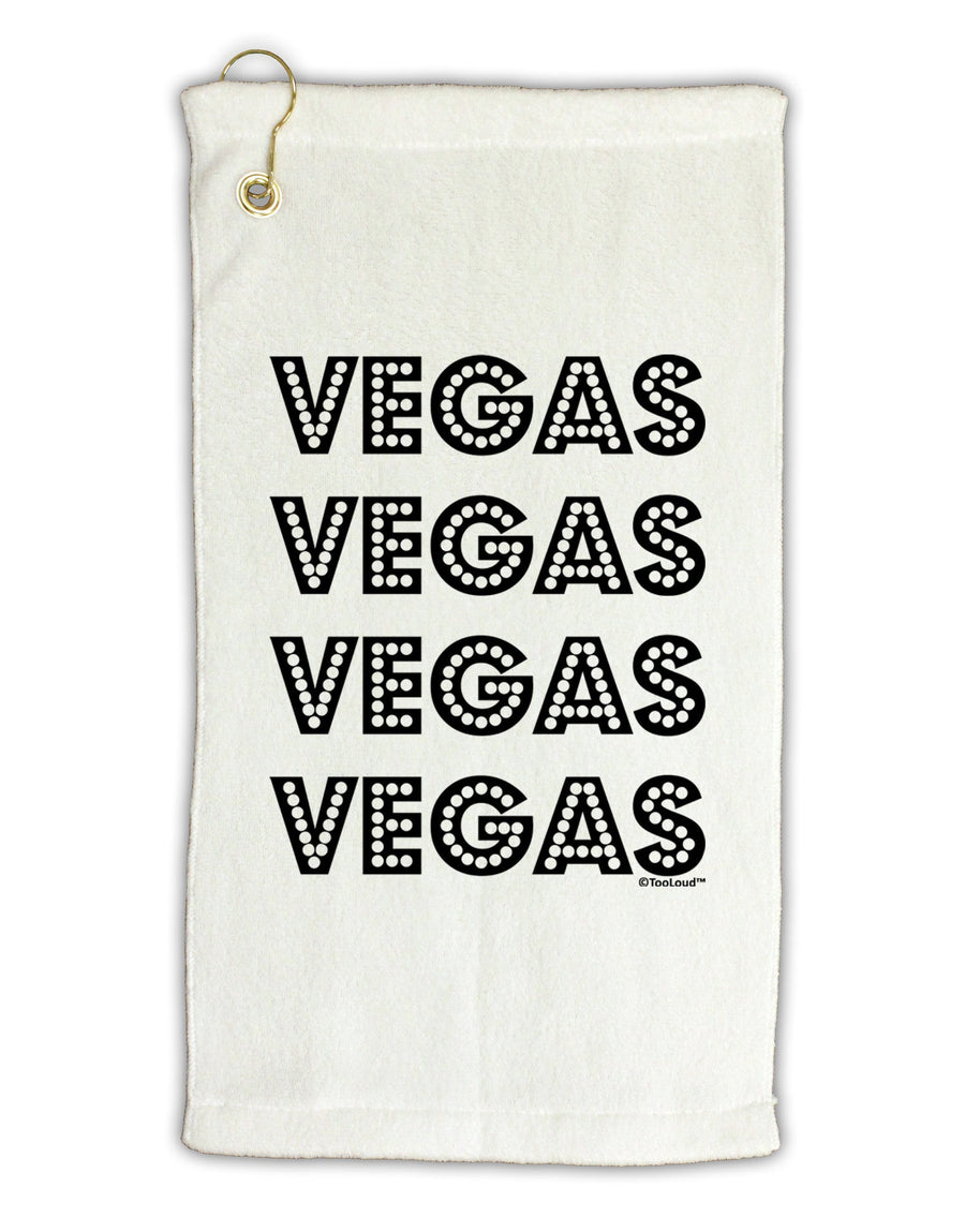 Vegas - Vegas Style Show Lights Micro Terry Gromet Golf Towel 16 x 25 inch by TooLoud-Golf Towel-TooLoud-White-Davson Sales