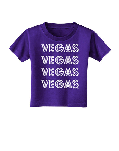 Vegas - Vegas Style Show Lights Toddler T-Shirt Dark by TooLoud-Toddler T-Shirt-TooLoud-Purple-2T-Davson Sales