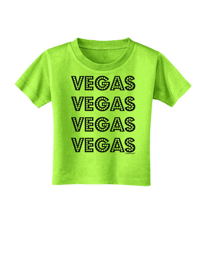 Vegas - Vegas Style Show Lights Toddler T-Shirt by TooLoud-Toddler T-Shirt-TooLoud-Lime-Green-2T-Davson Sales