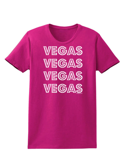 Vegas - Vegas Style Show Lights Womens Dark T-Shirt by TooLoud-Womens T-Shirt-TooLoud-Hot-Pink-Small-Davson Sales