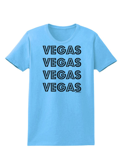 Vegas - Vegas Style Show Lights Womens T-Shirt by TooLoud-Womens T-Shirt-TooLoud-Aquatic-Blue-X-Small-Davson Sales