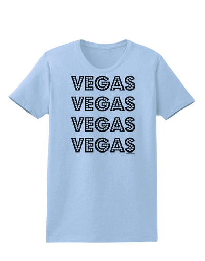 Vegas - Vegas Style Show Lights Womens T-Shirt by TooLoud-Womens T-Shirt-TooLoud-Light-Blue-X-Small-Davson Sales