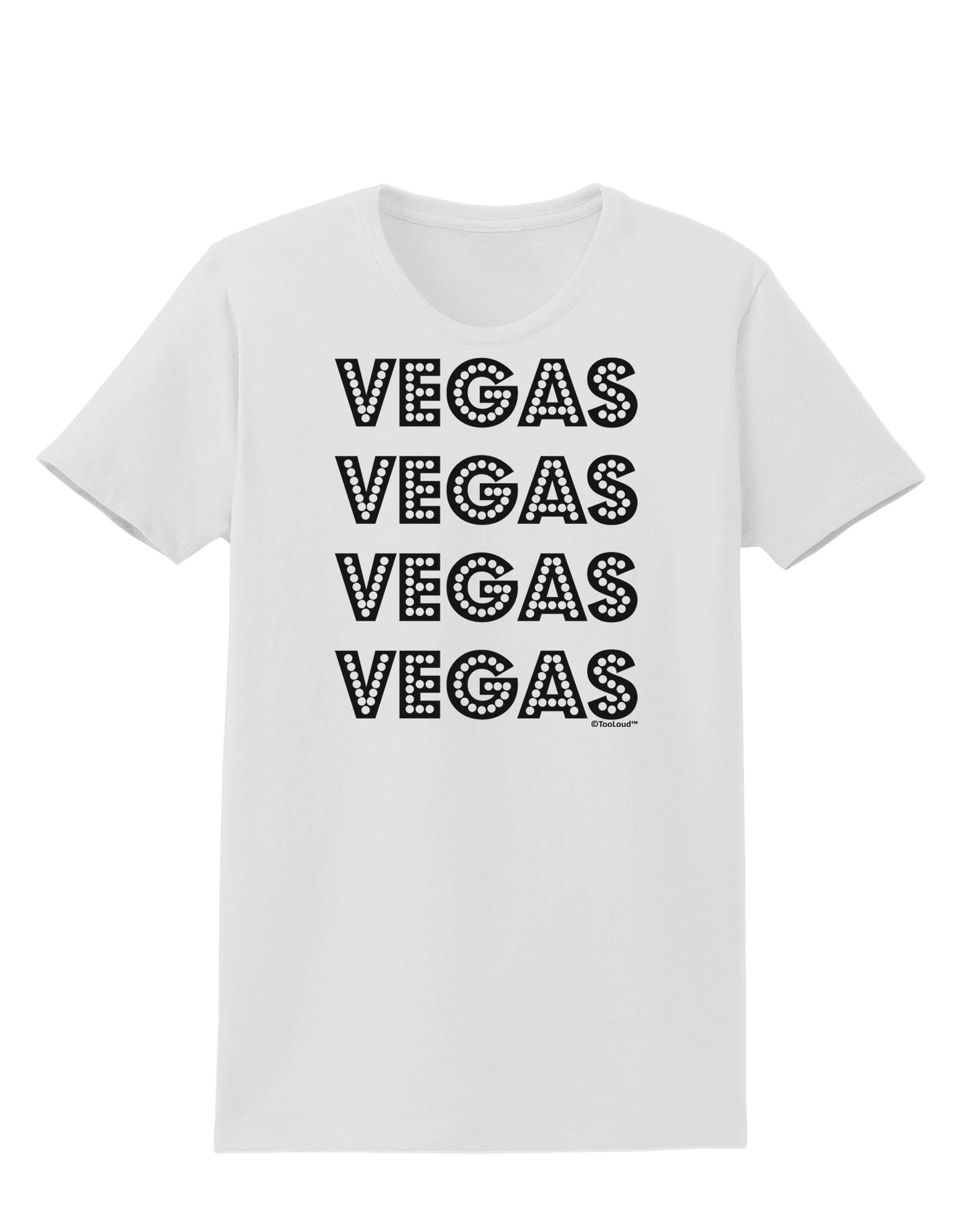 Vegas - Vegas Style Show Lights Womens T-Shirt by TooLoud-Womens T-Shirt-TooLoud-White-X-Small-Davson Sales