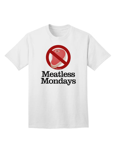 Vegetarian-Friendly Adult T-Shirt for Meatless Mondays by TooLoud-Mens T-shirts-TooLoud-White-Small-Davson Sales