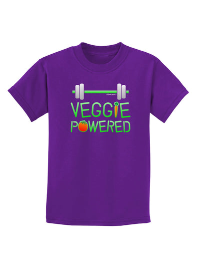 Veggie Powered Childrens Dark T-Shirt-Childrens T-Shirt-TooLoud-Purple-X-Small-Davson Sales