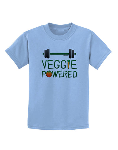 Veggie Powered Childrens T-Shirt-Childrens T-Shirt-TooLoud-Light-Blue-X-Small-Davson Sales