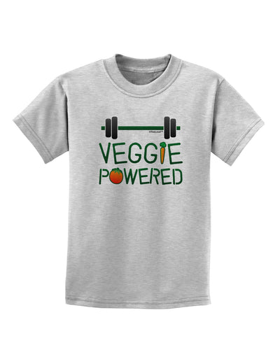 Veggie Powered Childrens T-Shirt-Childrens T-Shirt-TooLoud-AshGray-X-Small-Davson Sales