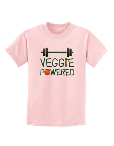 Veggie Powered Childrens T-Shirt-Childrens T-Shirt-TooLoud-PalePink-X-Small-Davson Sales