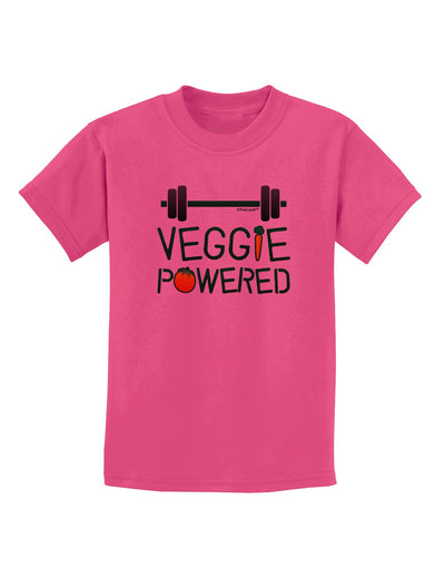 Veggie Powered Childrens T-Shirt-Childrens T-Shirt-TooLoud-Sangria-X-Small-Davson Sales