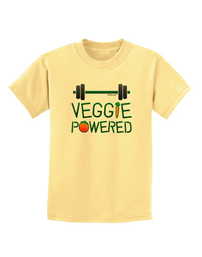 Veggie Powered Childrens T-Shirt-Childrens T-Shirt-TooLoud-Daffodil-Yellow-X-Small-Davson Sales