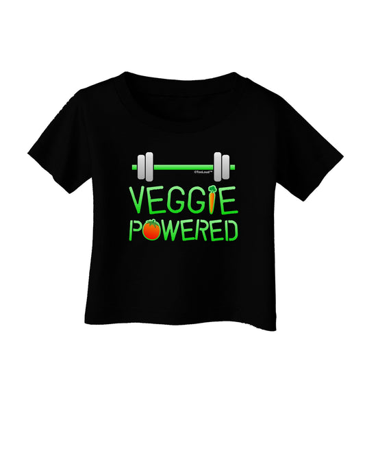 Veggie Powered Infant T-Shirt Dark-Infant T-Shirt-TooLoud-Black-06-Months-Davson Sales
