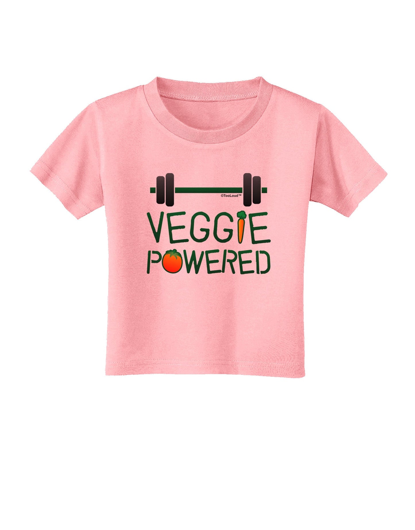 Veggie Powered Toddler T-Shirt-Toddler T-Shirt-TooLoud-Candy-Pink-2T-Davson Sales
