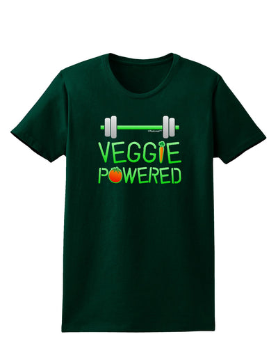 Veggie Powered Womens Dark T-Shirt-TooLoud-Forest-Green-Small-Davson Sales