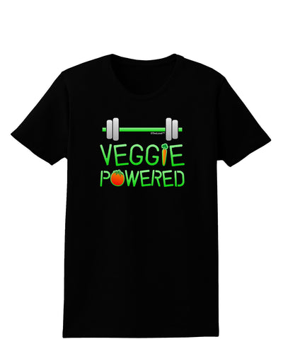 Veggie Powered Womens Dark T-Shirt-TooLoud-Black-X-Small-Davson Sales