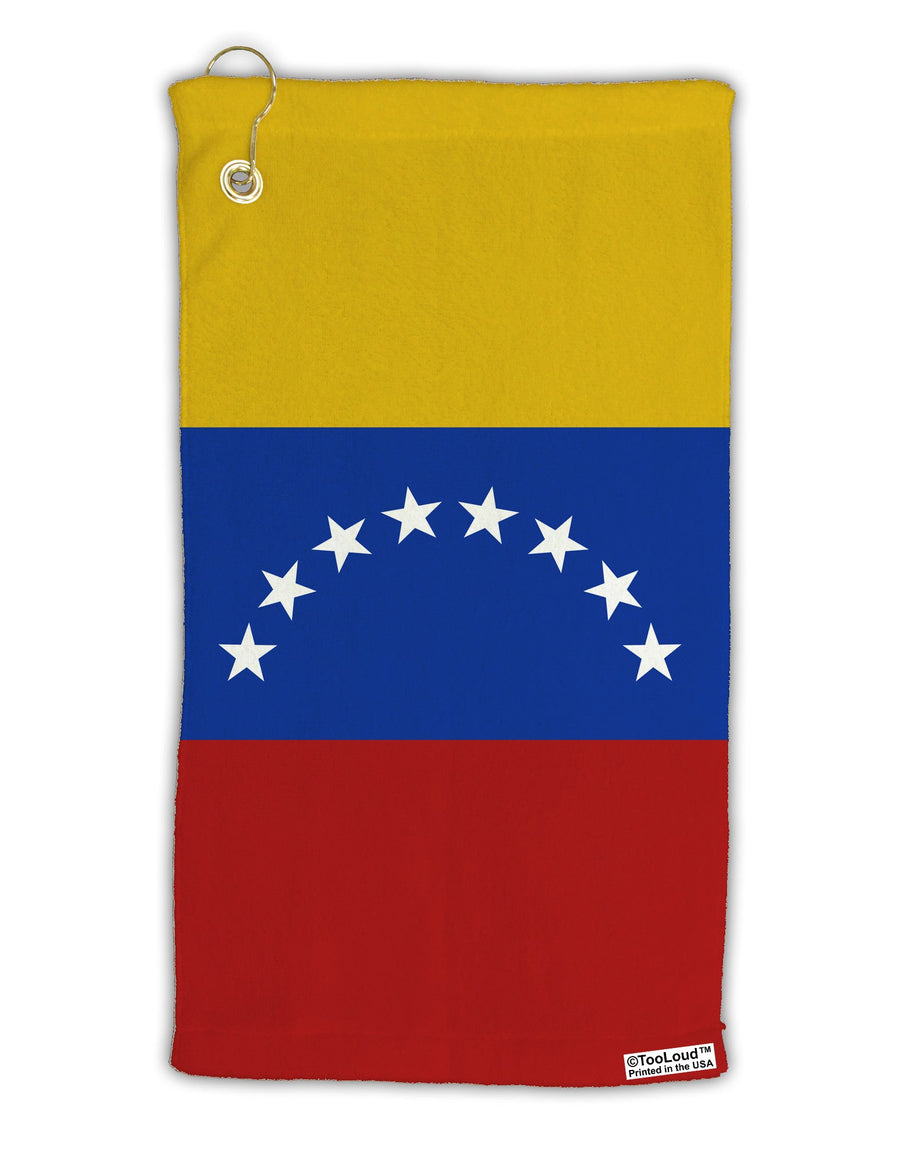 Venezuela Flag AOP Micro Terry Gromet Golf Towel 15 x 22 Inch All Over Print-Golf Towel-TooLoud-White-Davson Sales