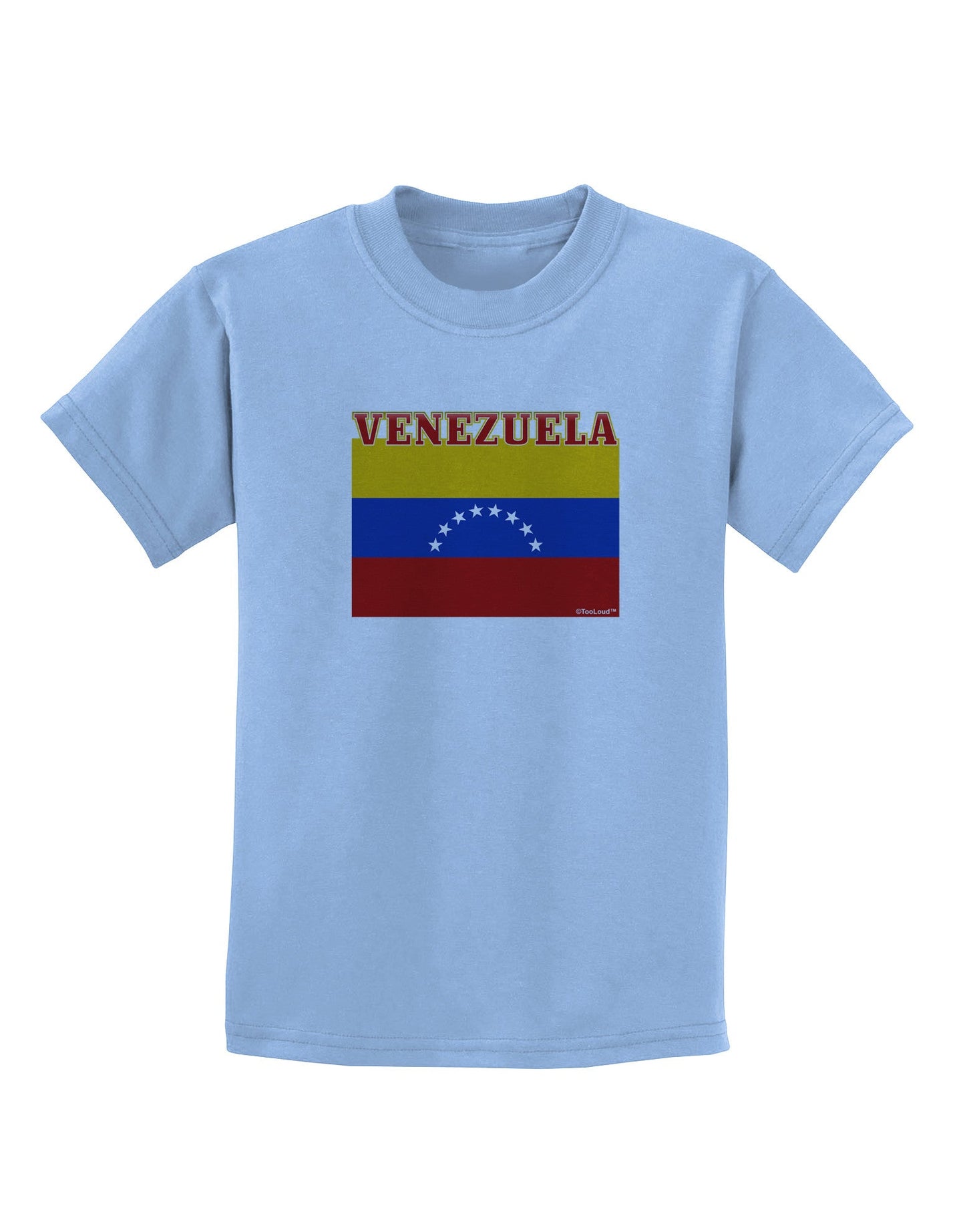 Venezuela Flag Childrens T-Shirt-Childrens T-Shirt-TooLoud-Light-Blue-X-Small-Davson Sales