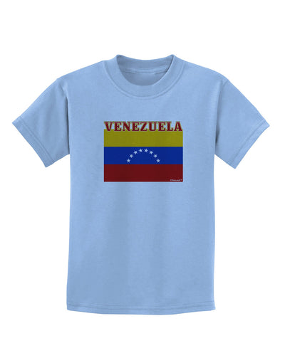 Venezuela Flag Childrens T-Shirt-Childrens T-Shirt-TooLoud-Light-Blue-X-Small-Davson Sales