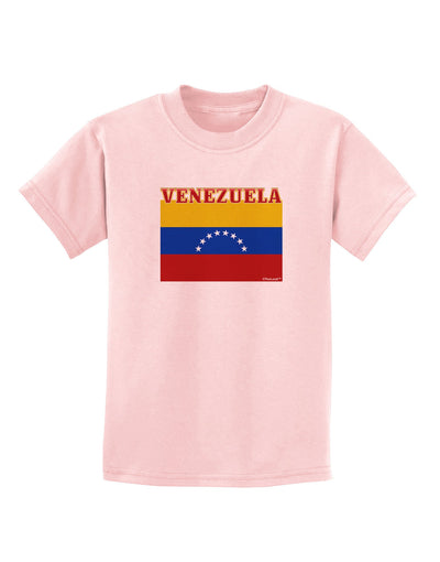 Venezuela Flag Childrens T-Shirt-Childrens T-Shirt-TooLoud-PalePink-X-Small-Davson Sales