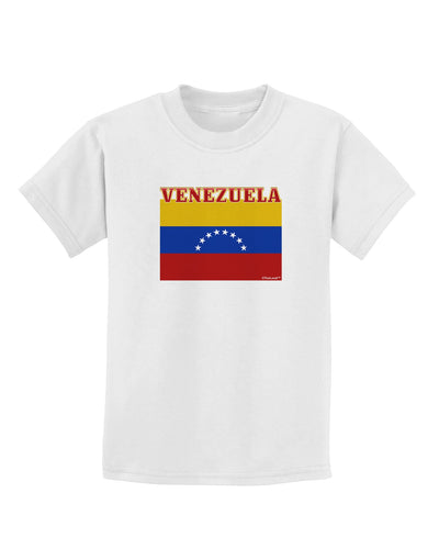 Venezuela Flag Childrens T-Shirt-Childrens T-Shirt-TooLoud-White-X-Small-Davson Sales