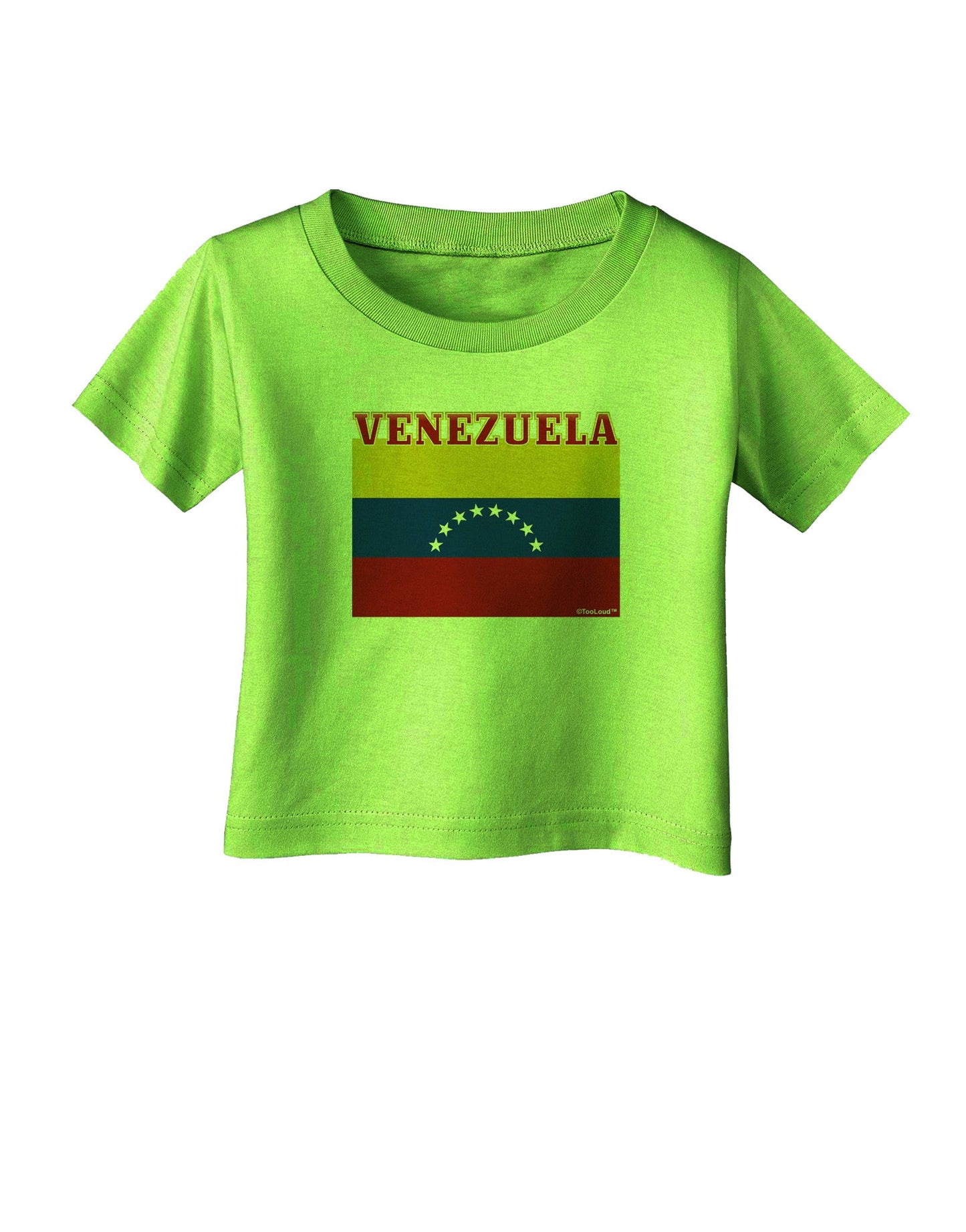 Venezuela Flag Infant T-Shirt-Infant T-Shirt-TooLoud-Lime-Green-06-Months-Davson Sales
