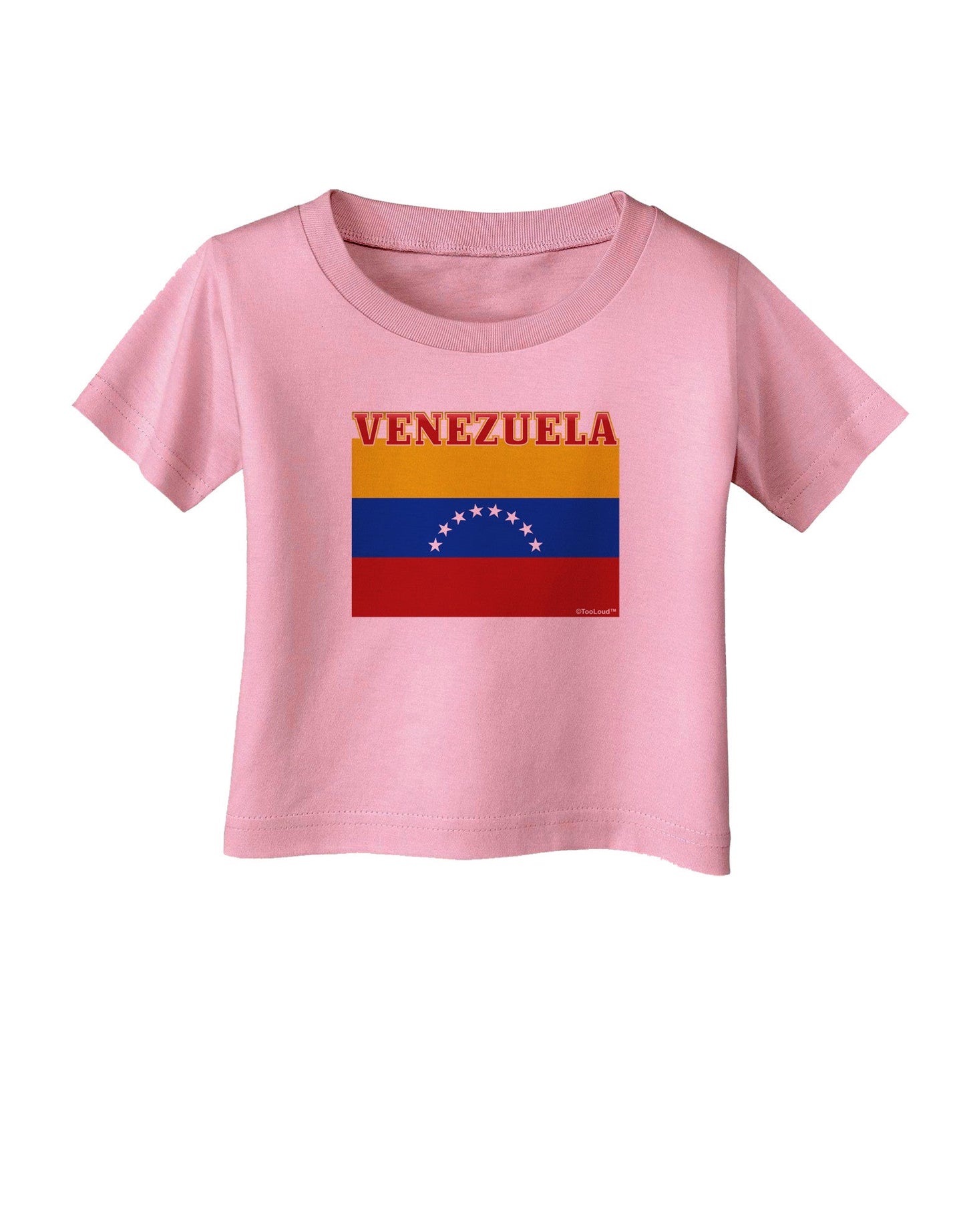 Venezuela Flag Infant T-Shirt-Infant T-Shirt-TooLoud-Candy-Pink-06-Months-Davson Sales