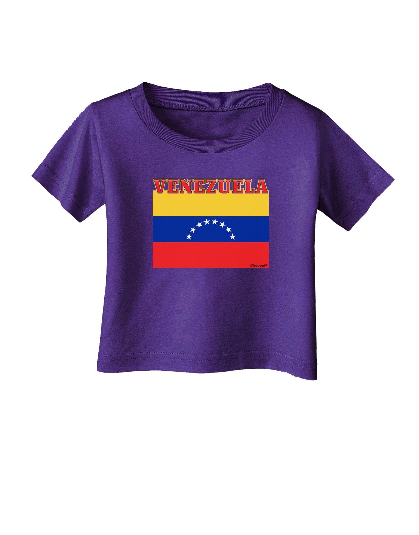 Venezuela Flag Infant T-Shirt Dark-Infant T-Shirt-TooLoud-Purple-06-Months-Davson Sales