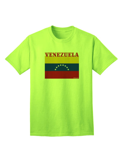 Venezuela Flag Inspired Adult T-Shirt - A Patriotic Fashion Statement-Mens T-shirts-TooLoud-Neon-Green-Small-Davson Sales