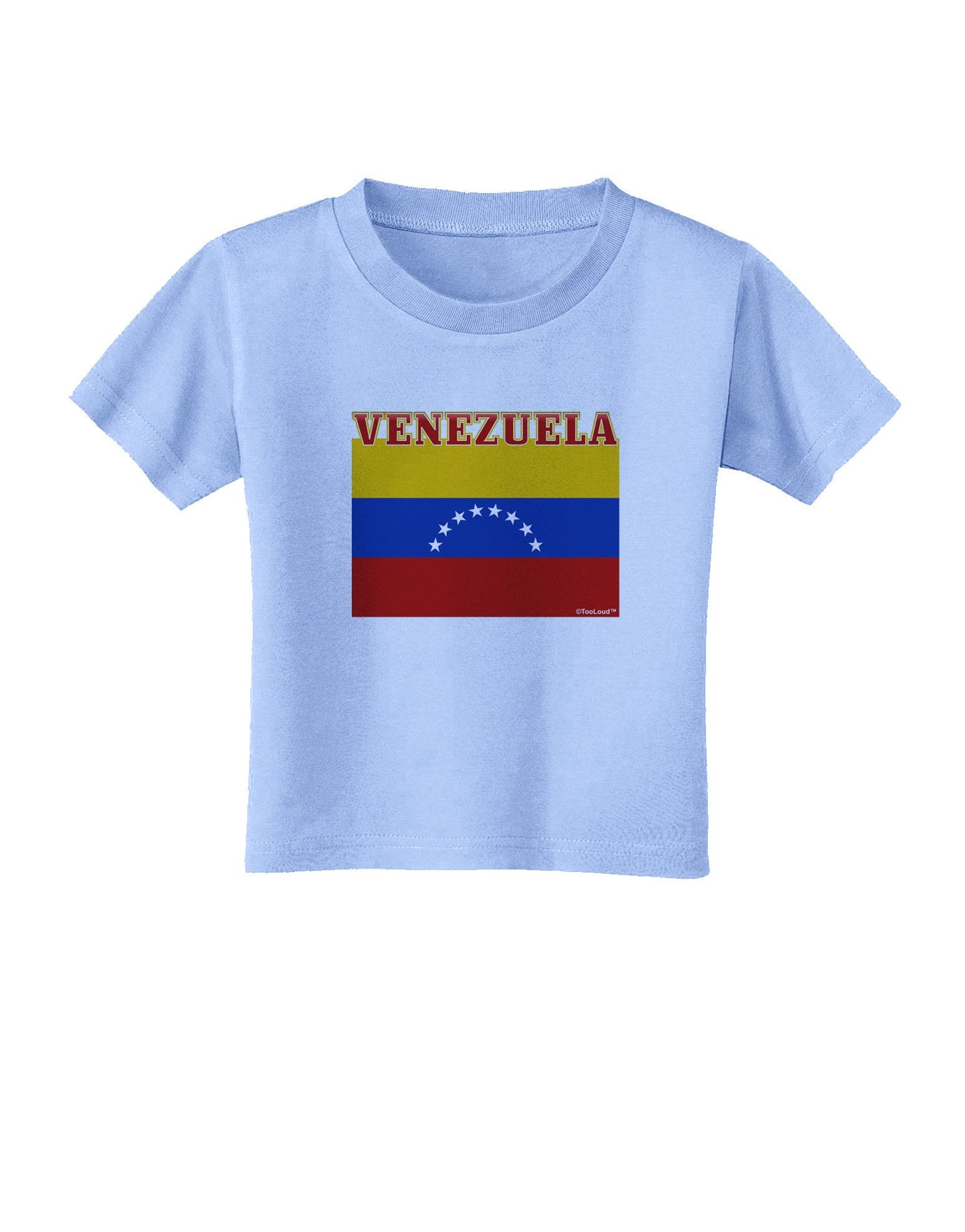 Venezuela Flag Toddler T-Shirt-Toddler T-Shirt-TooLoud-Aquatic-Blue-2T-Davson Sales