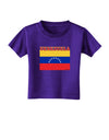 Venezuela Flag Toddler T-Shirt Dark-Toddler T-Shirt-TooLoud-Purple-2T-Davson Sales