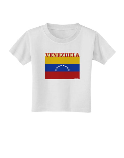 Venezuela Flag Toddler T-Shirt-Toddler T-Shirt-TooLoud-White-2T-Davson Sales