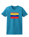 Venezuela Flag Womens Dark T-Shirt-TooLoud-Turquoise-X-Small-Davson Sales