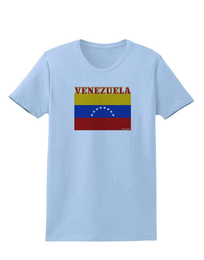 Venezuela Flag Womens T-Shirt-Womens T-Shirt-TooLoud-Light-Blue-X-Small-Davson Sales