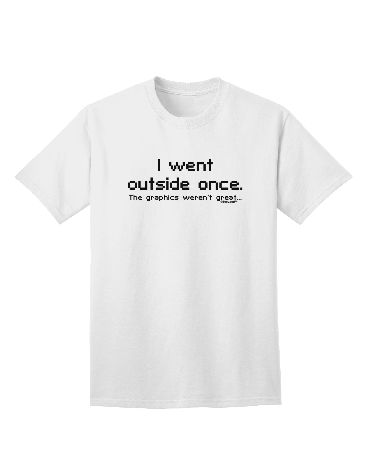 Ventured Outdoors Once: Adult Text T-Shirt Collection-Mens T-shirts-TooLoud-White-Small-Davson Sales