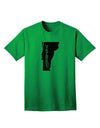 Vermont - United States Shape Adult T-Shirt: A Stylish Addition to Your Wardrobe by TooLoud-Mens T-shirts-TooLoud-Kelly-Green-Small-Davson Sales