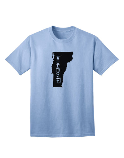 Vermont - United States Shape Adult T-Shirt: A Stylish Addition to Your Wardrobe by TooLoud-Mens T-shirts-TooLoud-Light-Blue-Small-Davson Sales