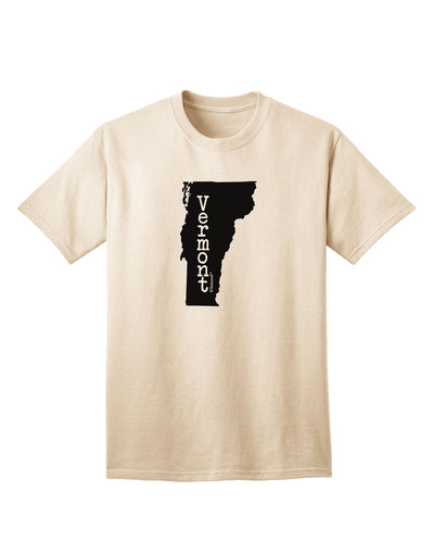 Vermont - United States Shape Adult T-Shirt: A Stylish Addition to Your Wardrobe by TooLoud-Mens T-shirts-TooLoud-Natural-Small-Davson Sales