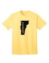 Vermont - United States Shape Adult T-Shirt: A Stylish Addition to Your Wardrobe by TooLoud-Mens T-shirts-TooLoud-Yellow-Small-Davson Sales
