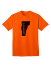 Vermont - United States Shape Adult T-Shirt: A Stylish Addition to Your Wardrobe by TooLoud-Mens T-shirts-TooLoud-Orange-Small-Davson Sales