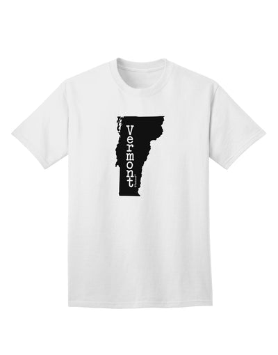 Vermont - United States Shape Adult T-Shirt: A Stylish Addition to Your Wardrobe by TooLoud-Mens T-shirts-TooLoud-White-Small-Davson Sales