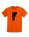 Vermont - United States Shape Childrens T-Shirt by TooLoud-Childrens T-Shirt-TooLoud-Orange-X-Small-Davson Sales