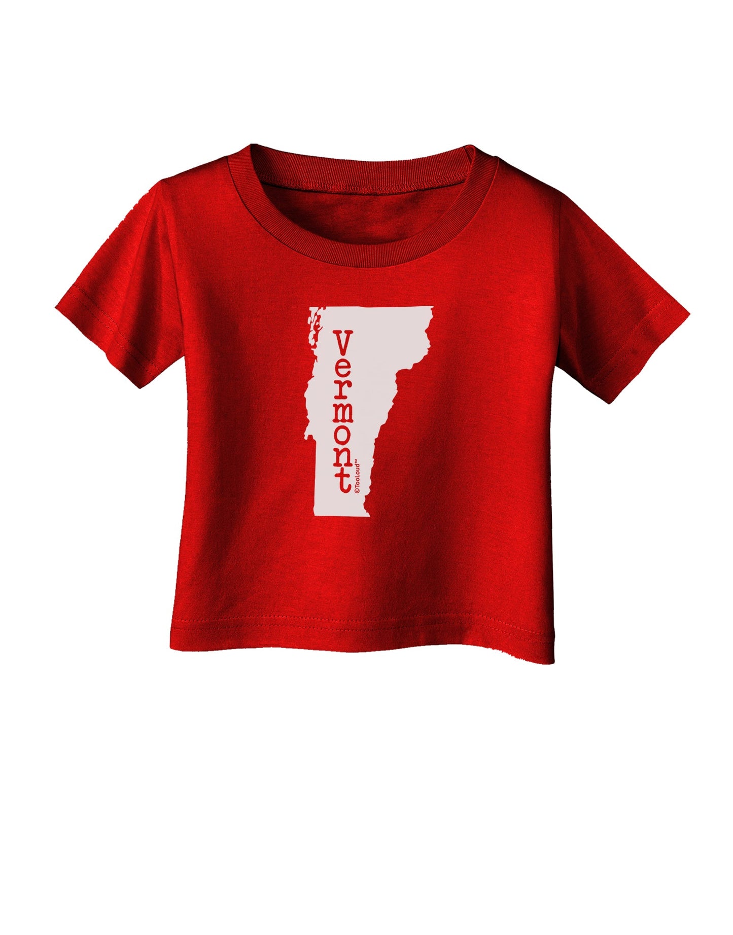 Vermont - United States Shape Infant T-Shirt Dark by TooLoud-Infant T-Shirt-TooLoud-Red-06-Months-Davson Sales