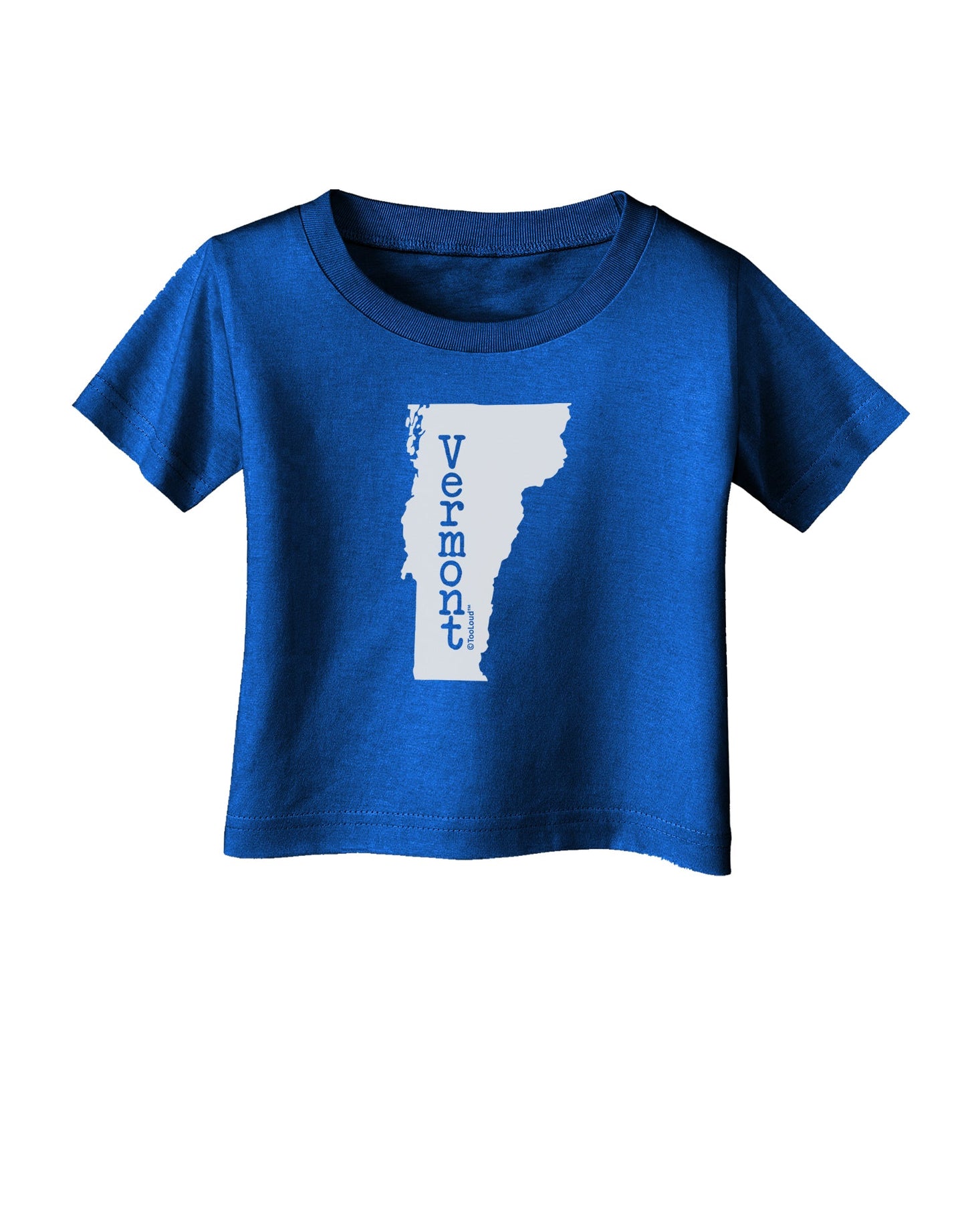 Vermont - United States Shape Infant T-Shirt Dark by TooLoud-Infant T-Shirt-TooLoud-Royal-Blue-06-Months-Davson Sales
